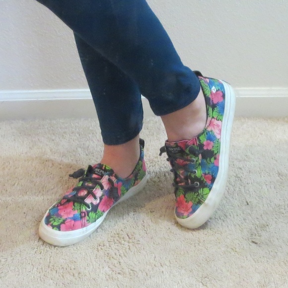 Sperry Shoes - Sperry *6.5* Crest Vibe Tropical Floral Sneakers